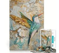 Puzzle Colibri surréaliste de 1000 pièces pour Adolescents, défi intellectuel, Passe-Temps Calme, découpe précise, Joli Cadeau 38x52cm