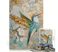 Puzzle Colibri surréaliste de 1000 pièces pour Adolescents, défi intellectuel, Passe-Temps Calme, découpe précise, Joli Cadeau 38x52cm