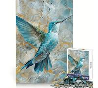 Puzzle Colibri surréaliste de 1000 pièces pour Adolescents stimule la mémoire, se détend et s’Amuse Bords précis Un Cadeau attentionné 38x26cm