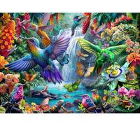 Puzzle colibris 1000 pièces de Vermont Christmas Company - Pièces entièrement emboîtables et de Formes aléatoires 38 x 52 cm