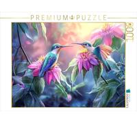 Puzzle · Colibris | Des colibris près des passiflores · 1000 pièces · Format assemblé 64 × 48 cm · CALVENDO Puzzle