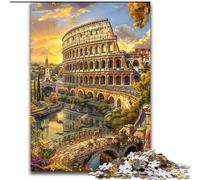 Puzzle Colisée 1000 pièces pour Adultes, Jeu Stimulant et Familial avec Affiche et fiche de Questions-réponses (50x75cm)