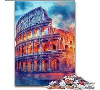 Puzzle Colisée Romain au Coucher du Soleil 1000 pièces pour Adultes, à partir de 14 Ans, Jeux Amusants, activités à la Maison, Cadeaux d'anniversaire, Cadeaux de Voyage (50x75cm)