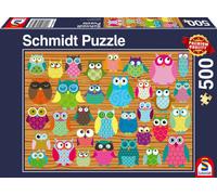 Puzzle Collage de hiboux, 500 pièces, 1set