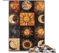 Puzzle Collage Soleil Souriant 1000 pièces pour Adolescents, Jeux Amusants, décoration Murale, Cadeaux d'anniversaire et de Noël Uniques (50x75cm)