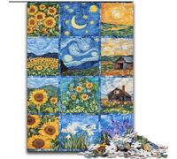Puzzle Collage Tournesol 1000 pièces pour Adolescents, à Assembler soi-même, idéal comme Cadeau pour Toute la Famille, adapté aux Enfants de 14 Ans et Plus (26x38cm)