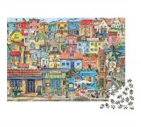 Puzzle Collines Toscanes Arc-en-Ciel 1000 pièces 38x26cm Papier recyclé pour Adultes Puzzle d'art de Campagne Vibrant Jeu Familial Amusant Exerce Les Compétences Manuelles Idée de Cadeau Géniale