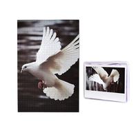 Puzzle colombe volante pour adultes de 1 000 pièces, puzzle en bois à partir de photos, casse-tête stimulant, parfait pour les soirées de jeux, la décoration de la maison, cadeau pour les vacances et
