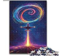 Puzzle Color Plane 1000 pièces pour Adultes et Adolescents, Cadeau d'anniversaire pour Tuer Le Temps, décoration Murale pour Les 14 Ans et Plus (Taille 26x38cm)
