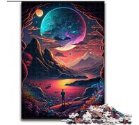 Puzzle Color Planet 1000 pièces pour Adultes et Adolescents, Jeu Stimulant et Familial avec Affiche et fiche de Questions Assorties (50x75cm)