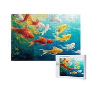 Puzzle Coloré 4000 Pièces Adultes, Puzzles Classiques Art Poisson avec Boîte d'emballage et Photos de Référence, Relaxation/Soulagement du Stress/Jeux Amusants, DIY Creatif Cadeau pour Femme 2T-427