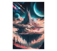 Puzzle Coloré Celestial Castle Realms pour Adultes, 1000 PCS