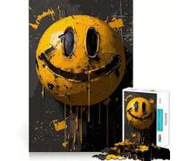 Puzzle coloré de 1000 pièces avec Visage Souriant Jeu de réflexion pour Adultes Activité ludique à Partager Découpe de précision Décoration Artistique 38x52cm