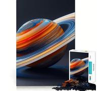 Puzzle coloré de 1000 pièces représentant la planète Saturne, idéal pour Les Adultes, pour stimuler la mémoire, se divertir à la Maison et décorer Un Mur (38x26cm)