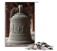 Puzzle coloré de 1000 pièces représentant Une Cloche de Temple Antique. Puzzle Amusant pour la Famille. Excellent Cadeau pour Les Fans d'anime. Cadeau pour Adulte de 1000 pièces.