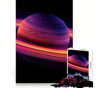 Puzzle coloré de 1000 pièces sur Le thème de la planète Saturne, idéal pour Les Adolescents Renforce la mémoire, apaise et détend Finition de qualité supérieure Cadeau Parfait (38x26cm)