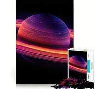 Puzzle coloré de 1000 pièces sur Le thème de la planète Saturne pour Adultes améliore la mémoire, soulage l’anxiété et Offre Une décoration Murale aux Bords Nets (38x52cm)