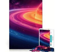Puzzle coloré de 1000 pièces sur Le thème de Saturne, idéal pour Les Adolescents Jeu de logique, Jeu de Groupe, découpe de précision, Cadeau attentionné (50x75cm)