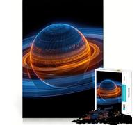 Puzzle coloré de 1000 pièces sur Le thème de Saturne, idéal pour Les Adolescents, Un Jeu intellectuel Stimulant pour Les Moments en Famille, Un Cadeau Unique et de qualité (38x52cm)