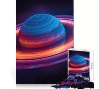 Puzzle coloré de 1000 pièces sur Le thème de Saturne, idéal pour Les Adolescents Un Jeu Stimulant et Calme, Un Cadeau de Saison aux découpes précises (38x52cm)