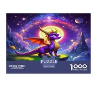Puzzle Coloré Dragon Mignon Créature Mythique 70x50cm/1000pcs 1000 Pièces pour La Décoration Familiale