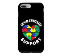 Puzzle coloré en Forme de cœur Sensibilisation et Soutien à l'Autisme Coque pour iPhone 7 Plus/8 Plus