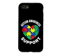 Puzzle coloré en Forme de cœur Sensibilisation et Soutien à l'Autisme Coque pour iPhone SE (2020) / 7/8