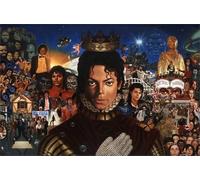 Puzzle coloré et Difficile - 1000 pièces - Puzzle irrégulier - Cadeaux - Peinture Artistique des chanteurs Jackson - Jeu de soulagement du Stress pour Adultes - Image Artistique - 26x38cm