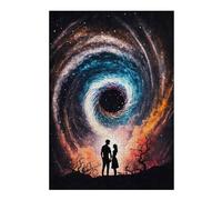 Puzzle Coloré Galactic Love Story pour Adultes, Format 300 PCS