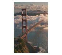 Puzzle Coloré Golden Gate Bridge in Fog-4 pour Adultes, 1000 PCS
