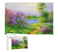 Puzzle Coloré Lilac on The River Bank pour Adultes, Format 1000 PCS