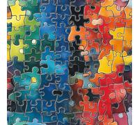 Puzzle Coloré Papier Peint Épaissir Mat Auto Adhésif 44x1000 cm Géométrique Peint Meubles Autocollants Amovible Comptoir Contact Papier Stickers Muraux pour Bains Salon Chambre