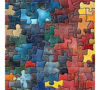 Puzzle Coloré Papier Peint Épaissir Mat Auto Adhésif 44x600 cm Géométrique Peint Meubles Autocollants Amovible Comptoir Contact Papier Stickers Muraux pour Bains Salon Chambre