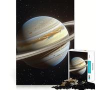 Puzzle coloré Planète Saturne pour Adolescents, 1000 pièces, Jeu d'exercice Mental, Design Relaxant, Assemblage, Surprise de Noël (38x26cm)