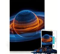 Puzzle coloré Planète Saturne pour Adolescents, 1000 pièces, Jeu d'exercice Mental, Design Relaxant, Assemblage, Surprise de Noël (50x75cm)