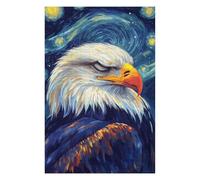 Puzzle Coloré pour Adultes, Motif Eagle in Starry Night, 1000 PCS