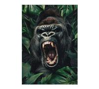 Puzzle Coloré pour Adultes, Motif Gorilla in The Jungle, 300 PCS