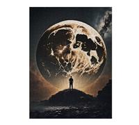 Puzzle Coloré pour Adultes, Motif The Great Moon Reach, 500 PCS