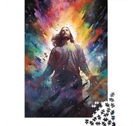 Puzzle coloré représentant Jésus, Stimulant et Stimulant, en Carton 100% recyclé, pour Adultes et Enfants, Cadeaux de Noël, 1 000 pièces (75 x 50 cm)