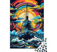Puzzle coloré représentant Un Porte-Avions - 500 pièces pour Adultes et Enfants de 18 Ans et Plus - 500 pièces (52 x 38 cm)