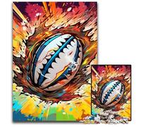 Puzzle coloré Rugby 1000 pièces en Carton pour Adultes et Adolescents, idéal comme Cadeau d'anniversaire ou de Vacances 26x38cm / 10,23x14,96 Pouces