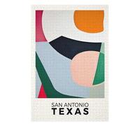 Puzzle Coloré San Antonio Texas Poster pour Adultes, 1000 PCS