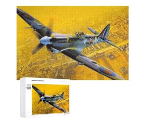 Puzzle Coloré Spitfire FR MkXIV RAF pour Adultes, 1000 PCS