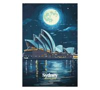 Puzzle Coloré Sydney Opera House Night pour Adultes, Format 1000 PCS | La progression pièce après pièce - un loisir concentré autour de la table pendant le temps libre.