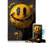 Puzzle coloré Visage Souriant 1000 Pièces pour Adolescents Jeu de Réflexion Intelligente et Amusant Cadeau de Noël Idéal 50x75cm
