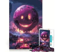 Puzzle coloré Visage Souriant pour Adolescents, 1000 pièces, activité de réflexion à Domicile, Bords précis, Cadeau Festif 50x75cm