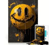 Puzzle coloré Visage Souriant pour Adultes 1000 pièces Renforce la mémoire Apaisant et Amusant Bords de qualité Joli Cadeau 38x26cm