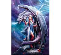 Puzzle Compact 1000 pièces : Anne Stokes - Mage dragon