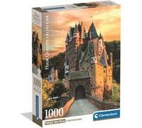 Clementoni – Puzzle 1000 pièces Golden Hour at Eltz Castle – Château féérique – 14 ans et +