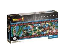 Clementoni - Puzzle pour Adultes 1000 Pièces, Panorama Dragon Ball Compact Box, Fabriqué en Italie, 37058